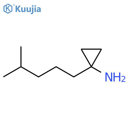 1-(4-methylpentyl)cyclopropan-1-amine structure