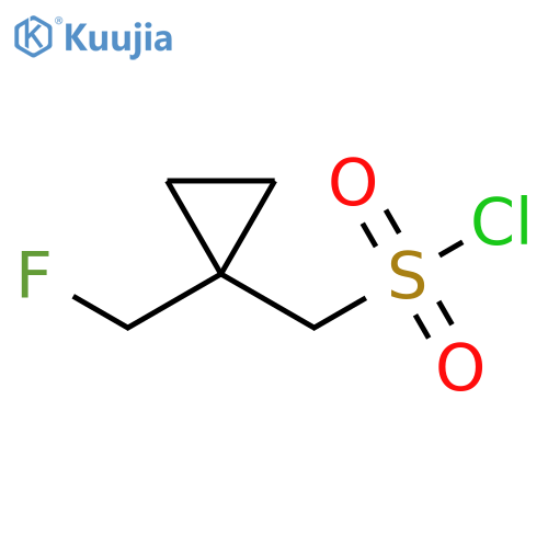 [1-(fluoromethyl)cyclopropyl]methanesulfonyl chloride structure