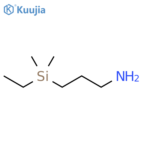 1-Propanamine, 3-(ethyldimethylsilyl)- structure