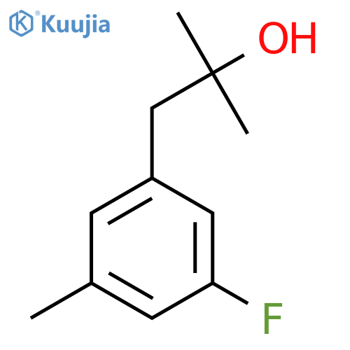 1-(3-fluoro-5-methylphenyl)-2-methylpropan-2-ol structure