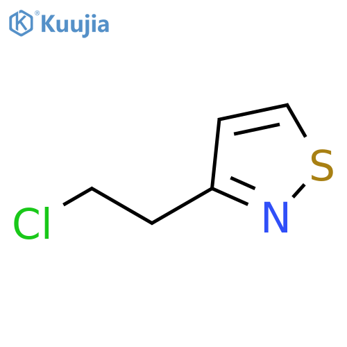 3-(2-chloroethyl)-1,2-thiazole structure