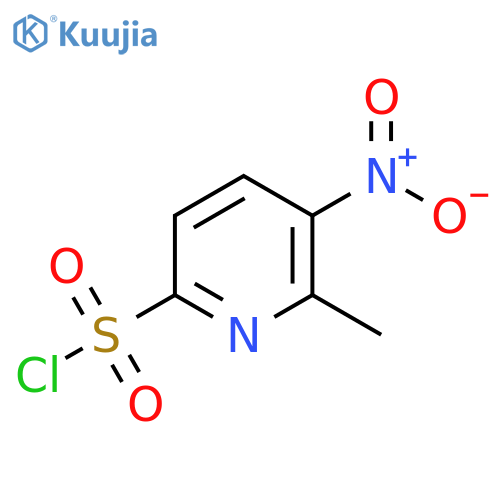 6-METHYL-5-NITROPYRIDINE-2-SULFONYL CHLORIDE structure