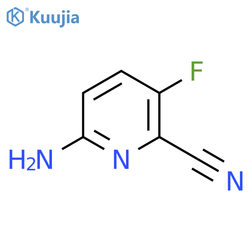 6-Amino-3-fluoropicolinonitrile structure