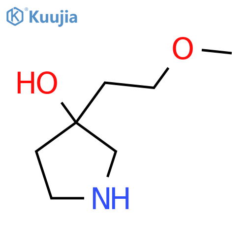 3-(2-methoxyethyl)pyrrolidin-3-ol structure