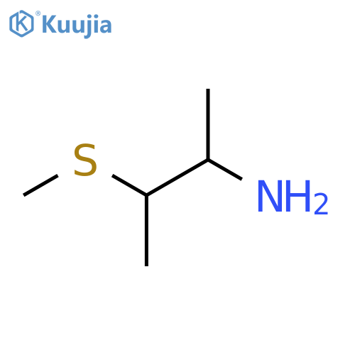 3-(methylsulfanyl)butan-2-amine structure