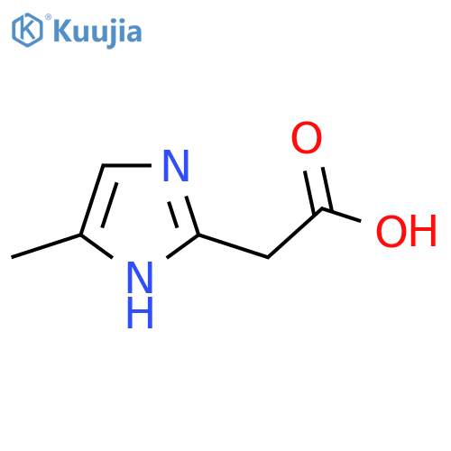 2-(4-methyl-1H-imidazol-2-yl)acetic acid structure