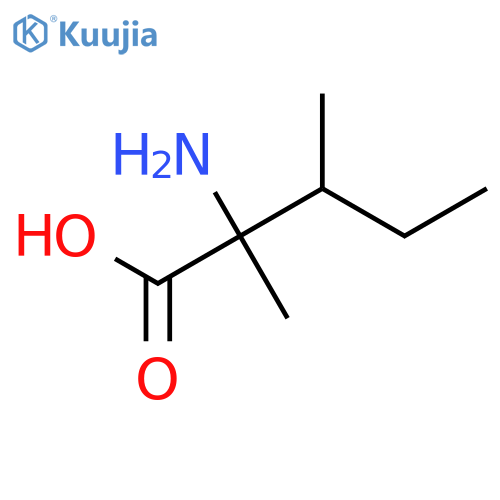 2-Amino-2,3-dimethylpentanoic acid structure