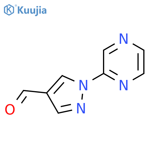 1-(Pyrazin-2-YL)-1H-pyrazole-4-carbaldehyde structure