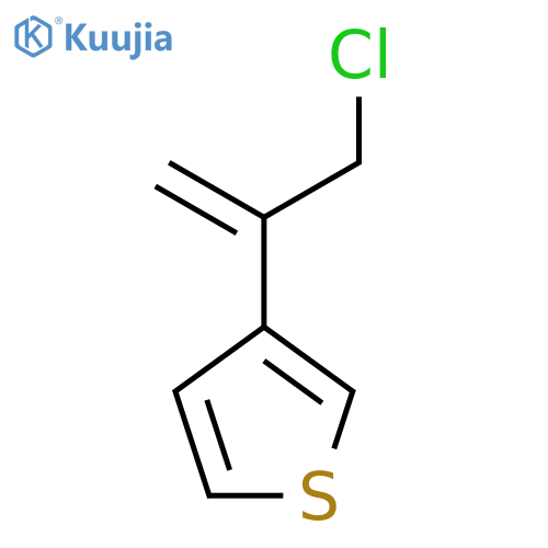 3-(3-chloroprop-1-en-2-yl)thiophene structure