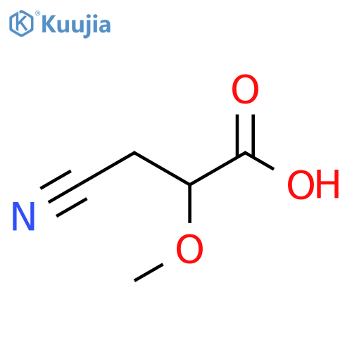 3-Cyano-2-methoxypropanoic acid structure