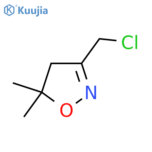 3-(chloromethyl)-5,5-dimethyl-4H-1,2-oxazole structure
