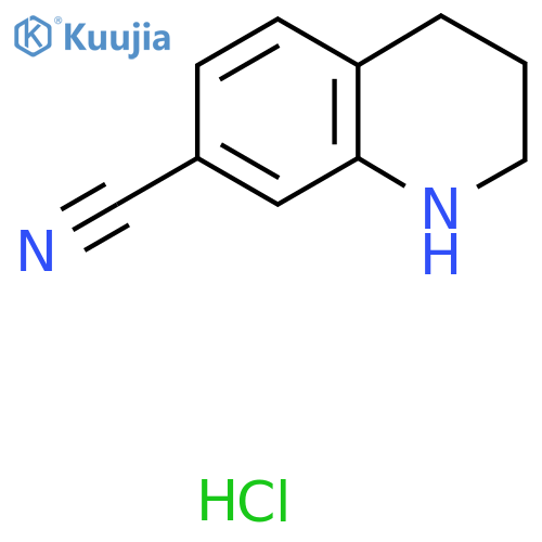 1,2,3,4-Tetrahydroquinoline-7-carbonitrile hydrochloride structure