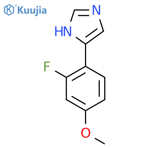 4-(2-fluoro-4-methoxyphenyl)-1H-imidazole structure