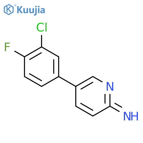 5-(3-chloro-4-fluorophenyl)pyridin-2-amine structure