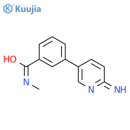3-(6-aminopyridin-3-yl)-N-methylbenzamide structure