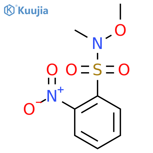 N-methoxy-N-methyl-2-nitrobenzenesulfonamide structure