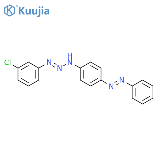 1-TRIAZENE, 1-(3-CHLOROPHENYL)-3-[4-(PHENYLAZO)PHENYL]- structure