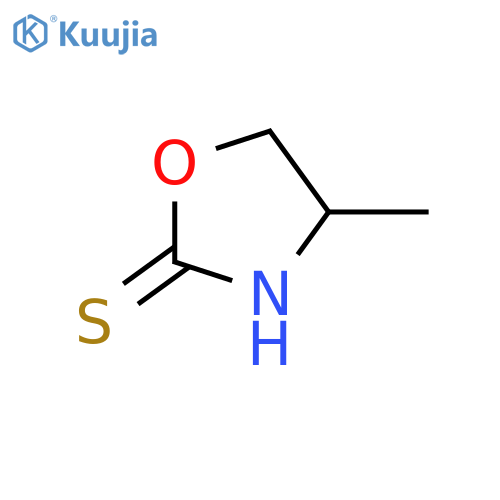 4-Methyl-2-oxazolidinethione; (R)-form structure