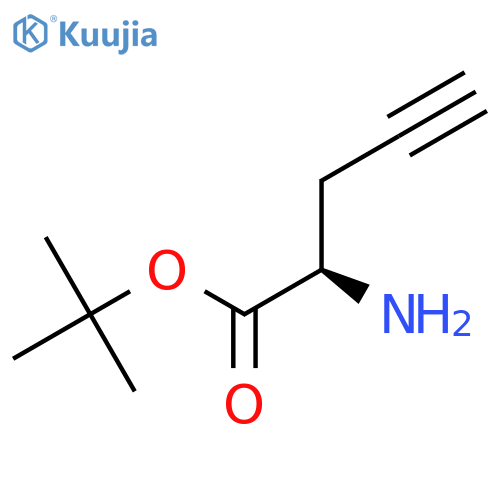 (R)-2-Amino-4-pentynoic acid tert-butyl ester structure