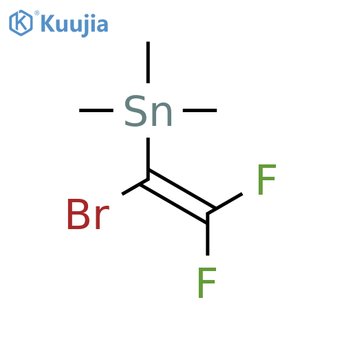 Stannane, (1-bromo-2,2-difluoroethenyl)trimethyl- structure