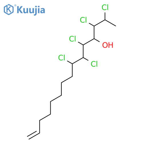 (2R,3S,4R,5S,6S,7R)- 2,3,5,6,7-pentachloropentadec-14-en-4-ol structure
