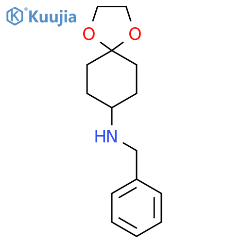 1,4-Dioxaspiro[4.5]decan-8-amine,N-(phenylmethyl)- structure