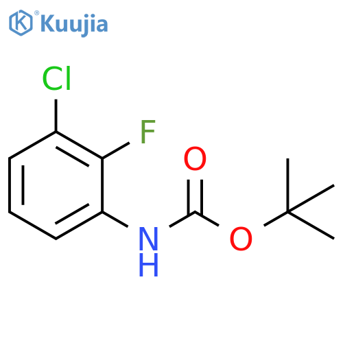 tert-Butyl N-(3-chloro-2-fluorophenyl)carbamate structure