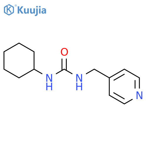 Urea, N-cyclohexyl-N'-(4-pyridinylmethyl)- structure
