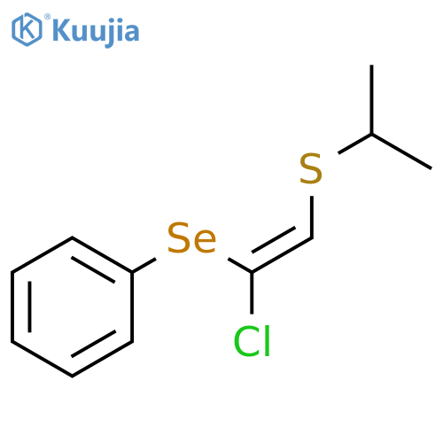 Benzene, [[(1Z)-1-chloro-2-[(1-methylethyl)thio]ethenyl]seleno]- structure