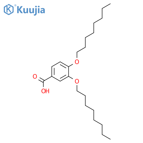 3,4-Bis(octyloxy)benzoic acid structure