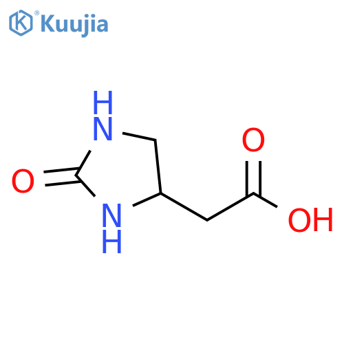 2-(2-oxoimidazolidin-4-yl)acetic acid structure