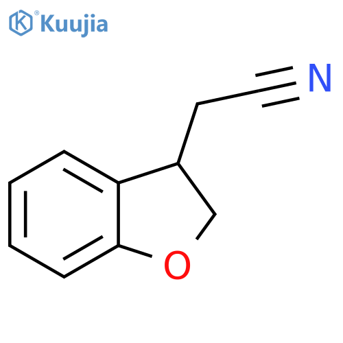 2-(2,3-dihydro-1-benzofuran-3-yl)acetonitrile structure