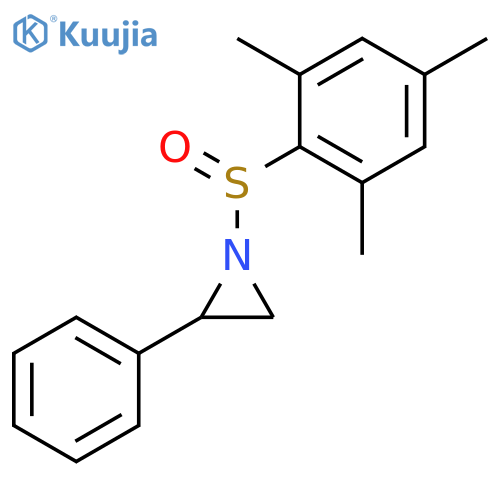 Aziridine, 2-phenyl-1-[(R)-(2,4,6-trimethylphenyl)sulfinyl]-, (2S)-rel- structure