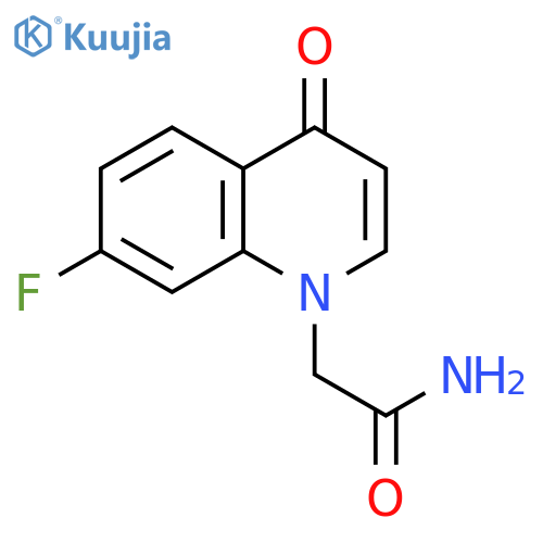 2-(7-Fluoro-4-oxo-4H-quinolin-1-yl)-acetamide structure