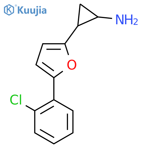 2-(5-(2-Chlorophenyl)furan-2-yl)cyclopropanamine structure