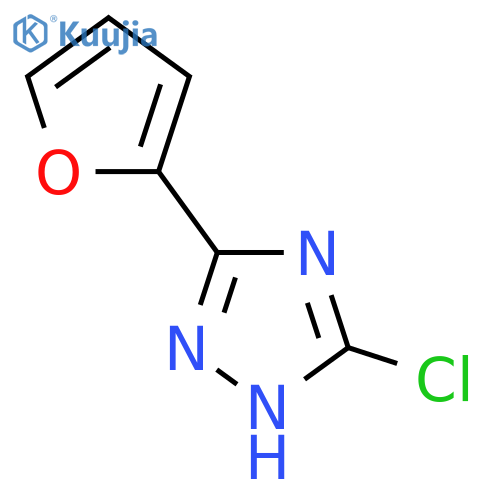 5-Chloro-3-furan-2-yl-1H-[1,2,4]triazole structure