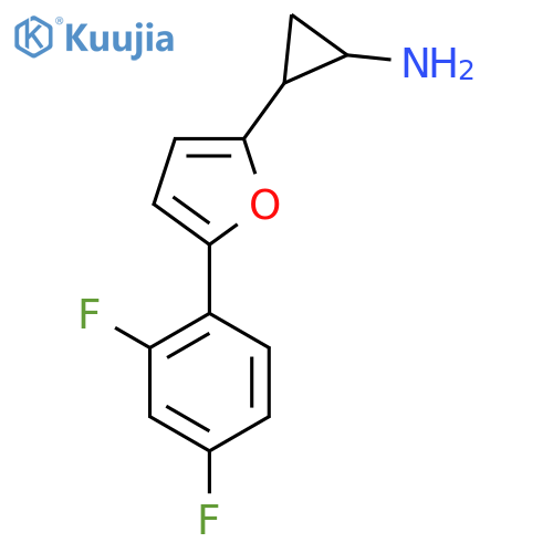 2-[5-(2,4-Difluoro-phenyl)-furan-2-yl]-cyclopropylamine structure