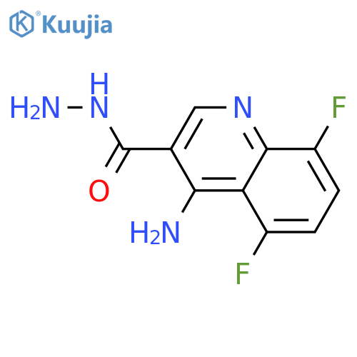 4-Amino-5,8-difluoroquinoline-3-carbohydrazide structure
