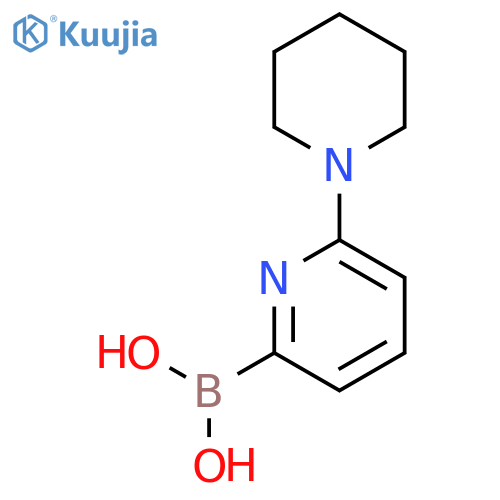 (6-(Piperidin-1-yl)pyridin-2-yl)boronic acid structure