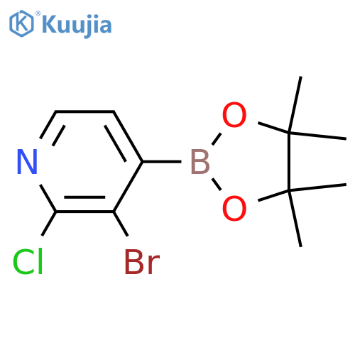 3-Bromo-2-chloropyridine-4-boronic acid pinacol ester structure