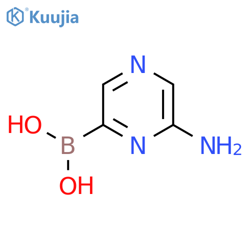 6-Aminopyrazin-2-yl-2-boronic Acid structure