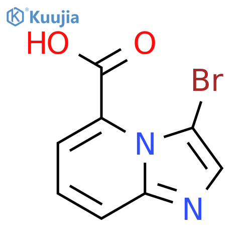 3-Bromoimidazo[1,2-a]pyridine-5-carboxylic acid structure