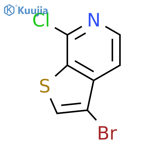3-BROMO-7-CHLOROTHIENO[2,3-C]PYRIDINE structure