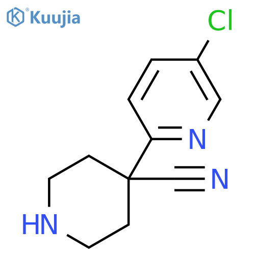 4-Piperidinecarbonitrile, 4-(5-chloro-2-pyridinyl)- structure