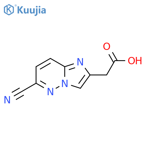 2-(6-Cyanoimidazo[1,2-b]pyridazin-2-yl)acetic acid structure