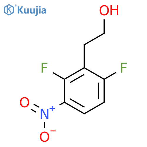 2-(2,6-difluoro-3-nitrophenyl)ethan-1-ol structure