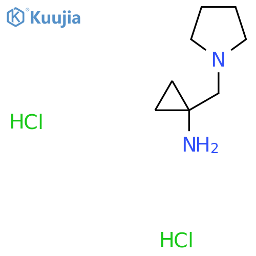 1-(Pyrrolidin-1-ylmethyl)cyclopropylamine dihydrochloride structure