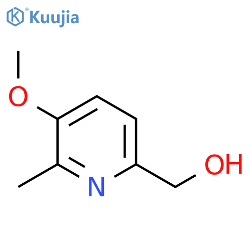 3-Methoxy-2-methylpyridine-6-methanol structure