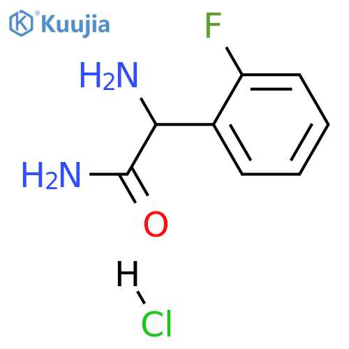 2-amino-2-(2-fluorophenyl)acetamide hydrochloride structure