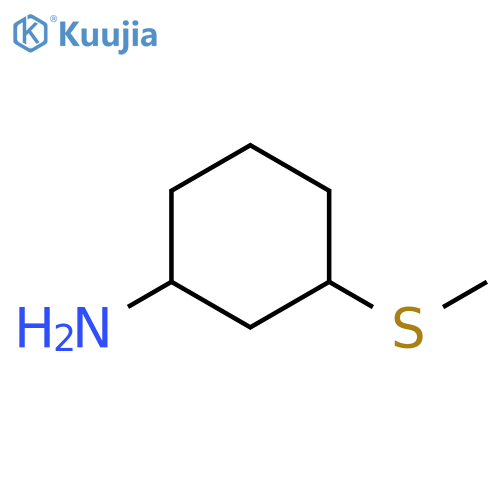 3-(methylsulfanyl)cyclohexan-1-amine structure